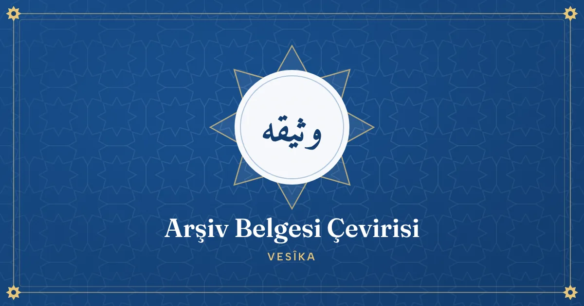 Divanî yazıyla yazılmış Osmanlıca ferman ve arşiv belgesi