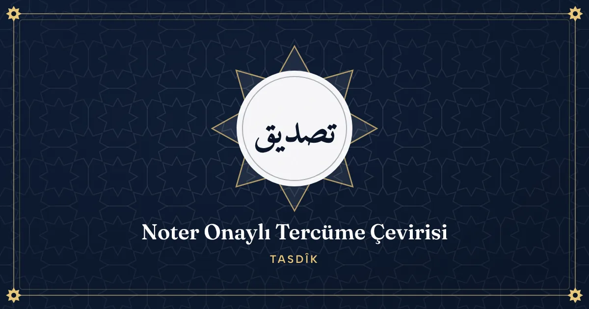 Noter onaylı Osmanlıca tercüme için hazırlanmış eski Osmanlıca belge ve tercüme dosyası